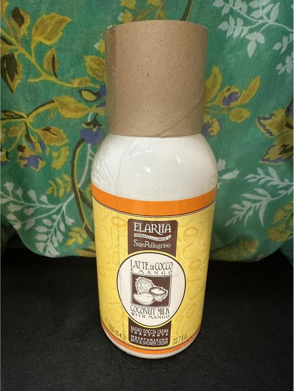 Elarila Coconut Milk W/ Mango Moisturizing Bath & Shower Cream 33.7 fl. oz.